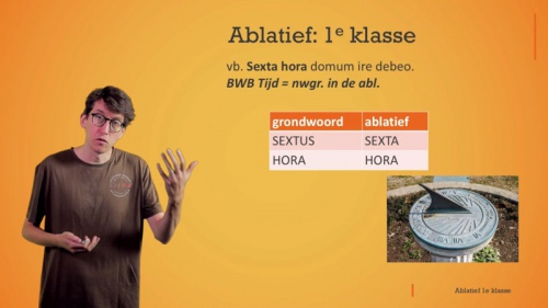 Video De ablatief van de eerste klasse - Klassieke taal en cultuur 1ste graad A