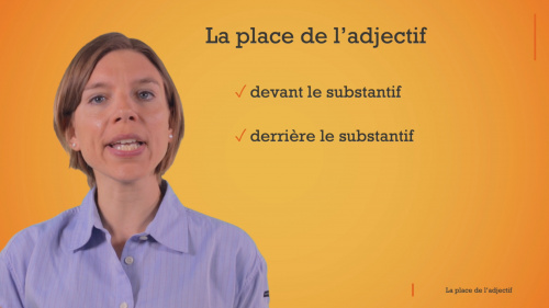 Video La place de l'adjectif - Frans 1ste graad A