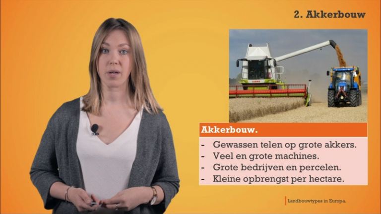 Landbouwtypes in Europa.